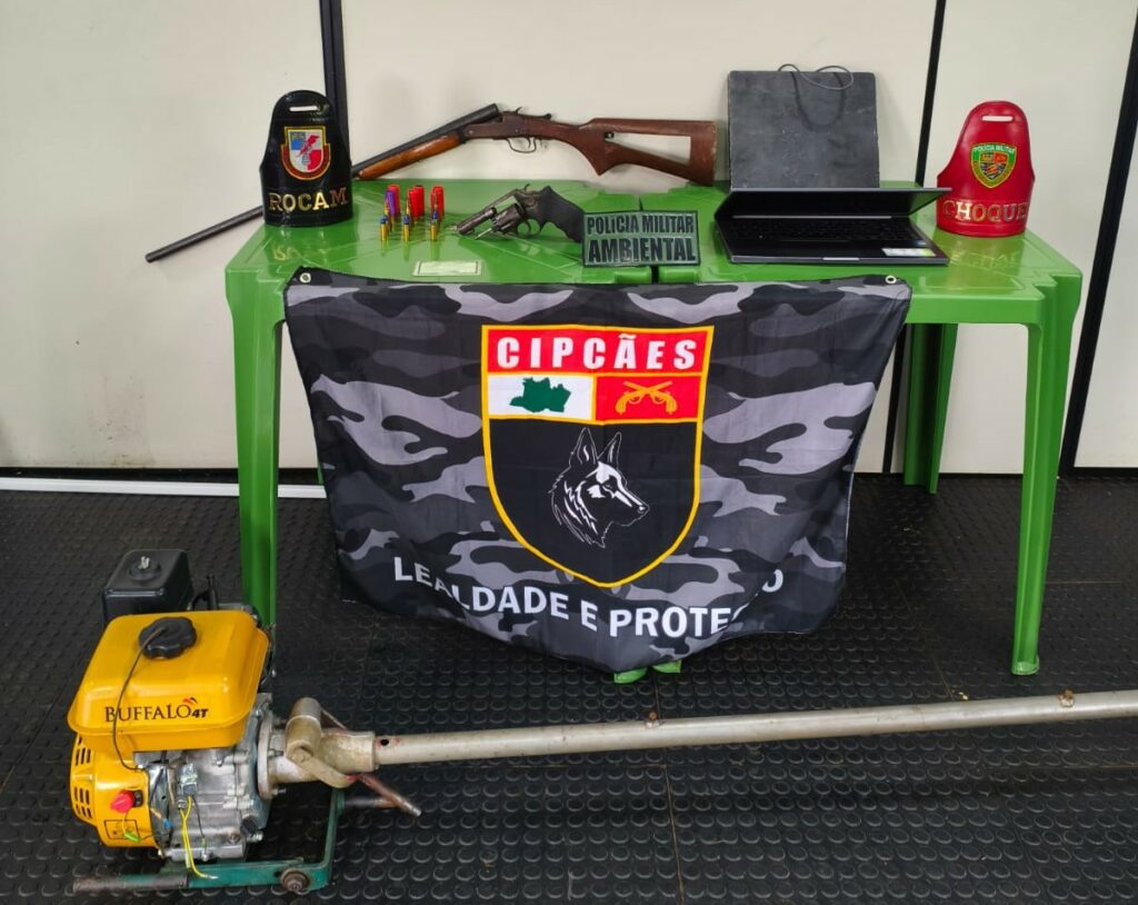 SSP AM PRISAO POSSE IRREGULAR DE ARMAS JUTAI FOTOS DIVULGACAO SSP SSP AM